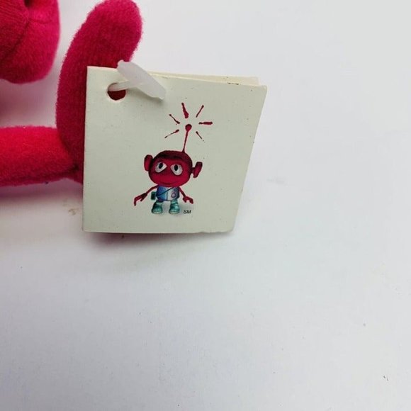 Vintage Primeco Cell Phone Pink Mascot Alien Plush Promotional 1999 Pink Toy 8" - Picture 4 of 6